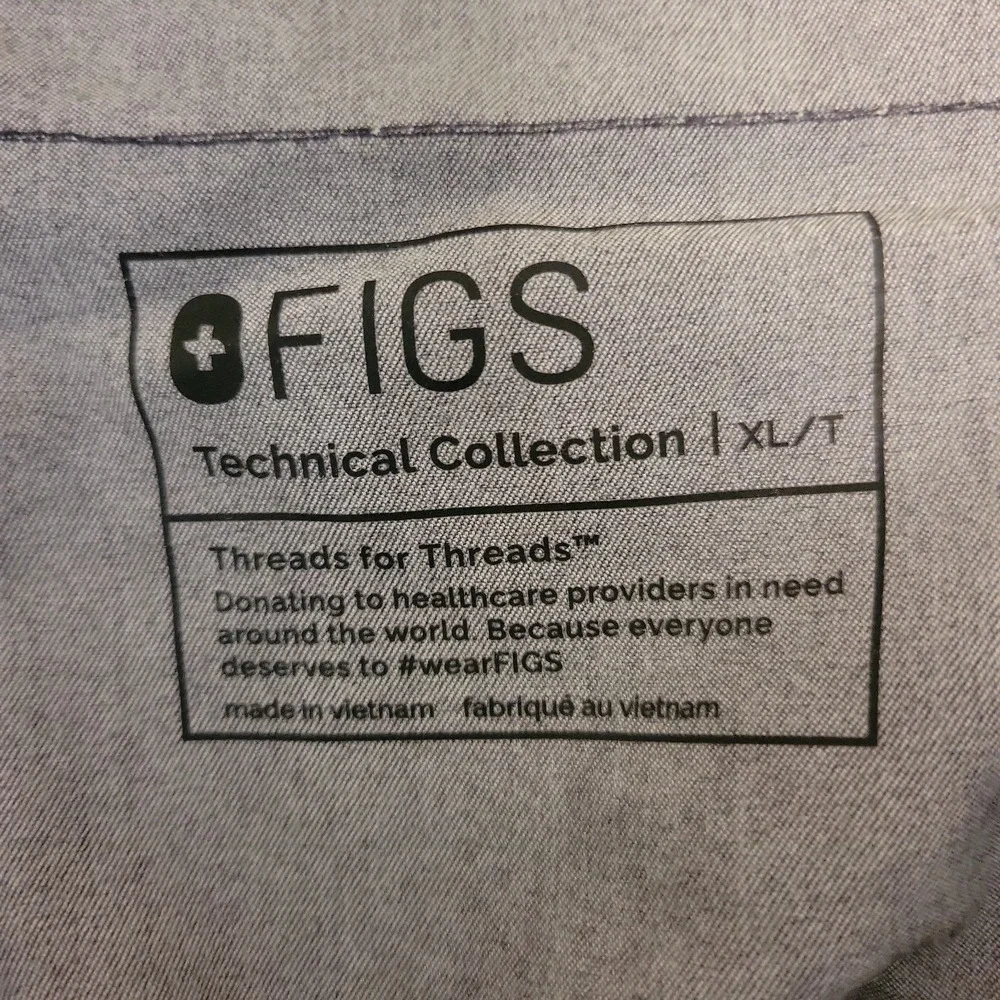 FIGS Kade Cargo Scrub Pants Gray Size XL-T